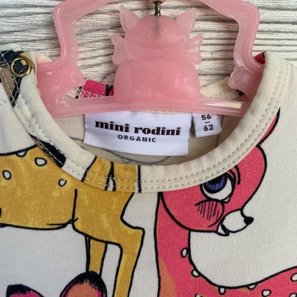 Mini Rodini Roe Cream Dress 56/62 - Picture 2 of 8